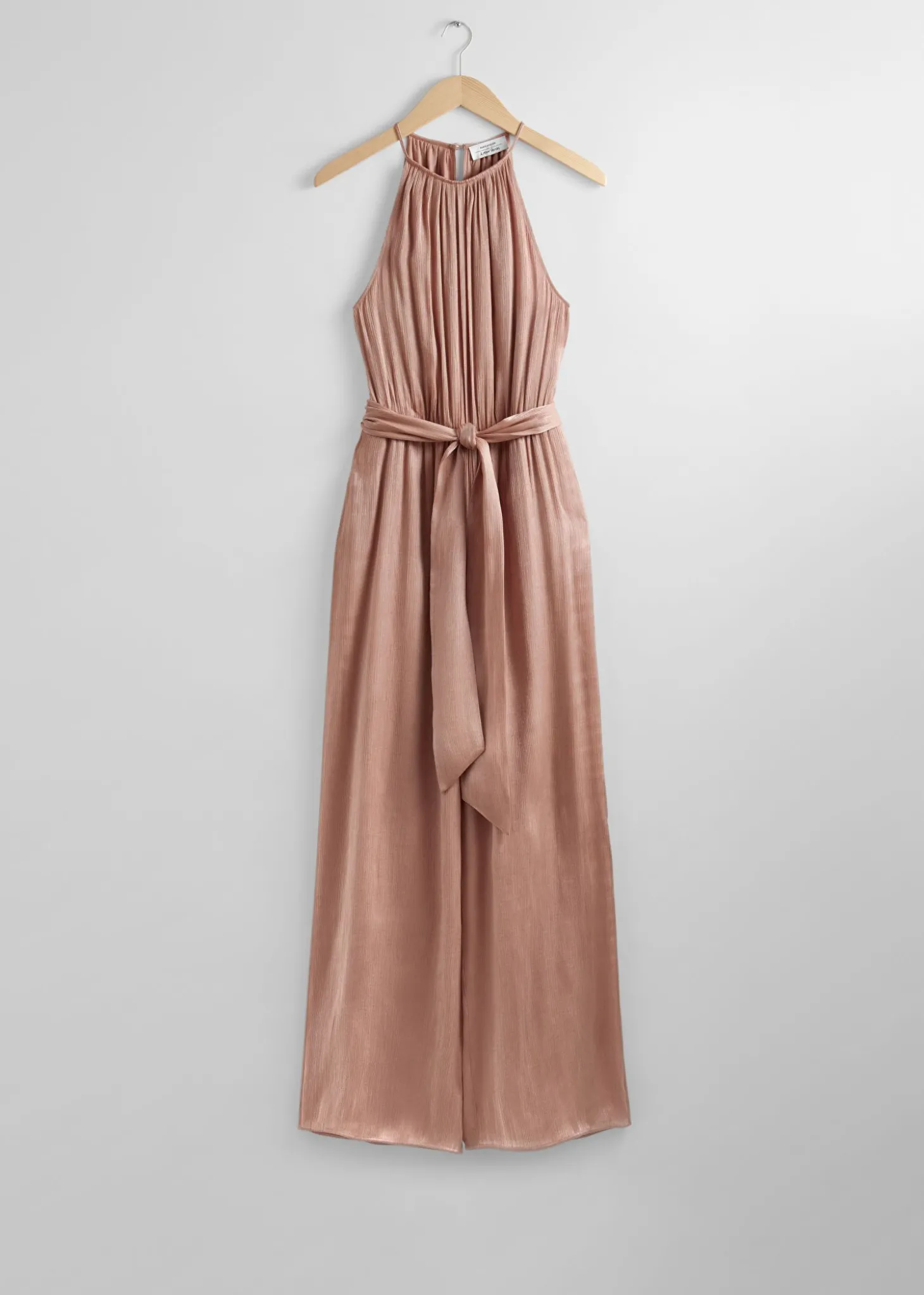Halterneck Jumpsuit Med Belte