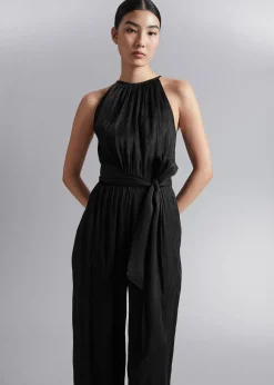 Halterneck Jumpsuit Med Belte