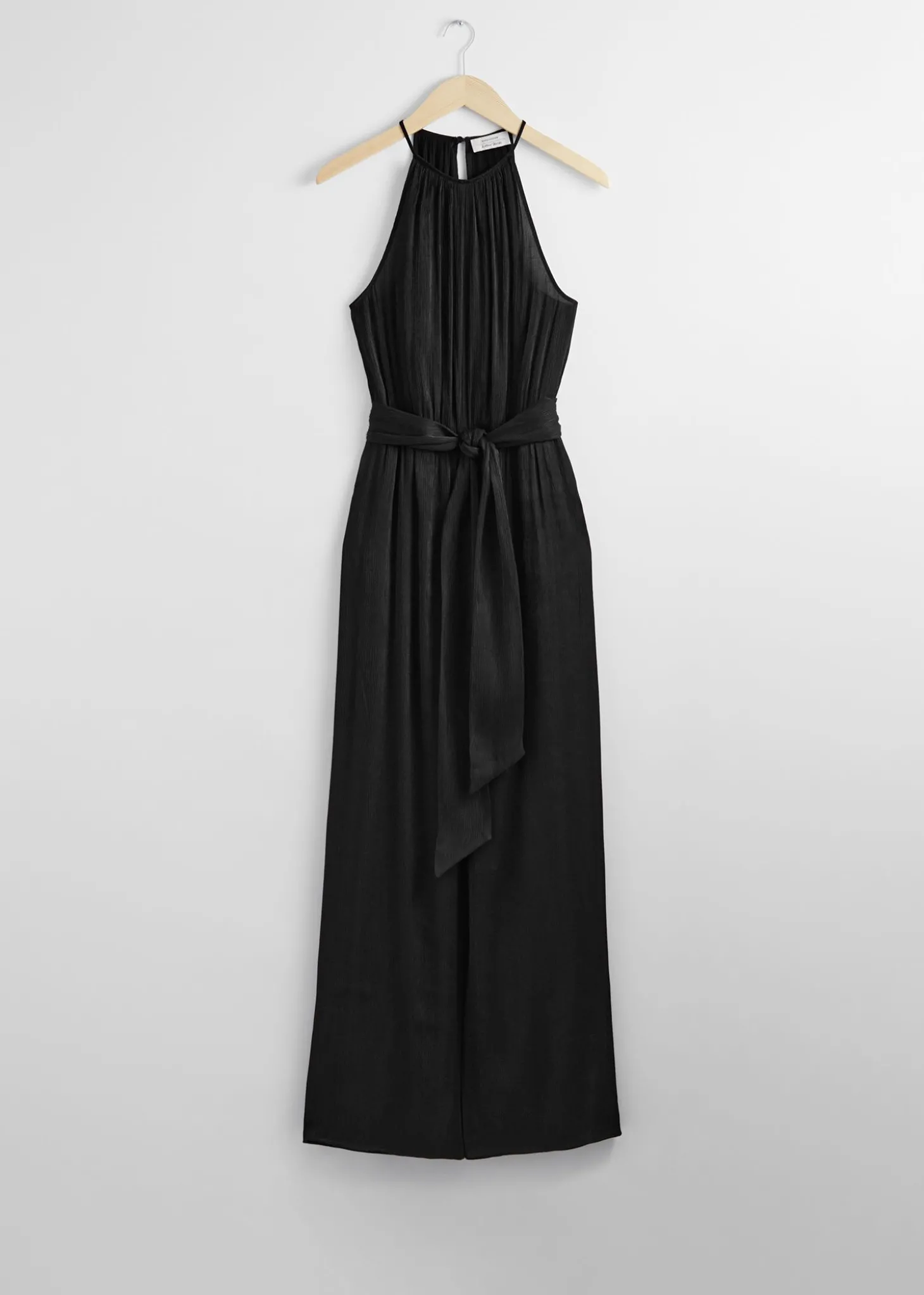 Halterneck Jumpsuit Med Belte
