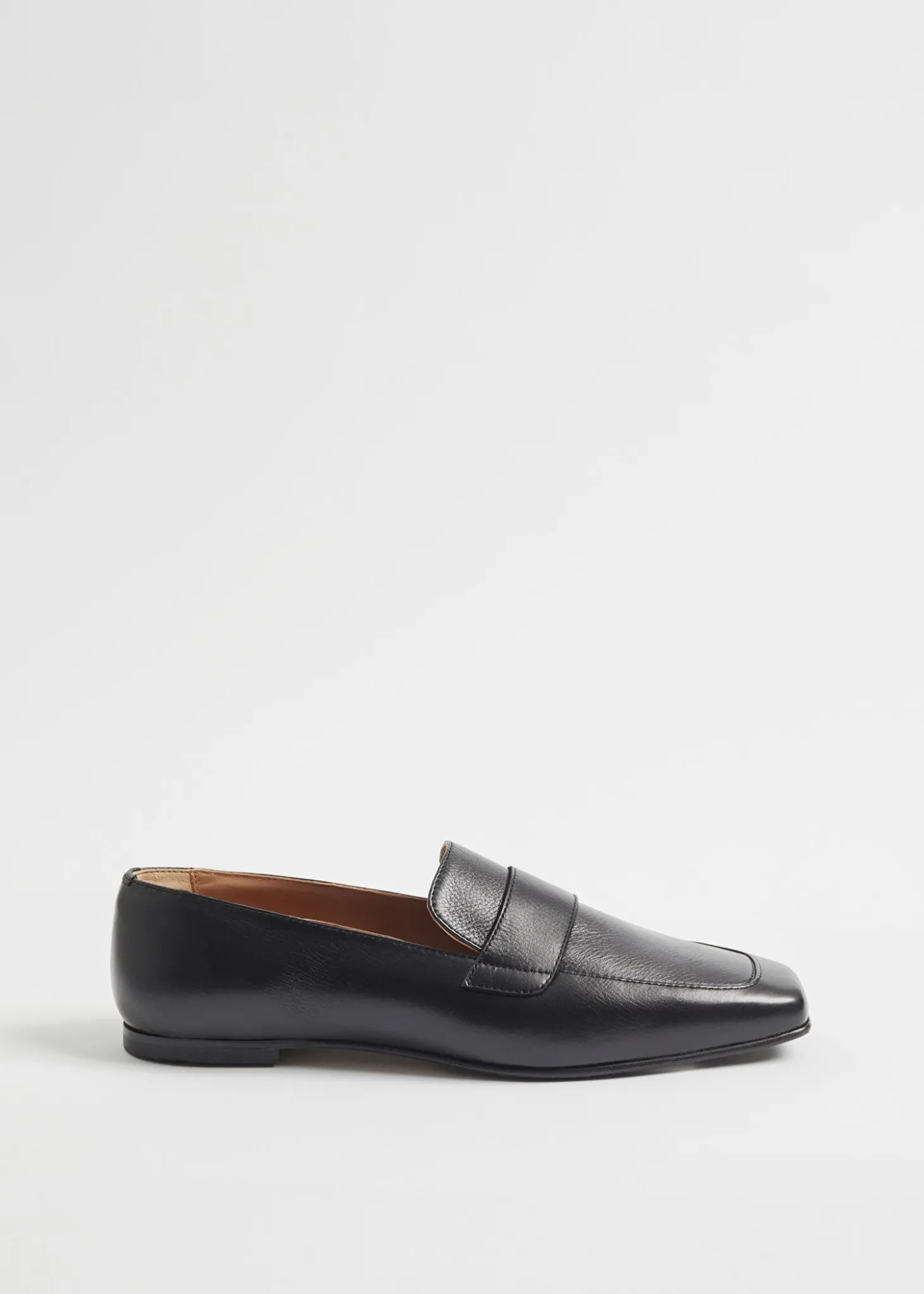Klassiske Slim Leather Loafers