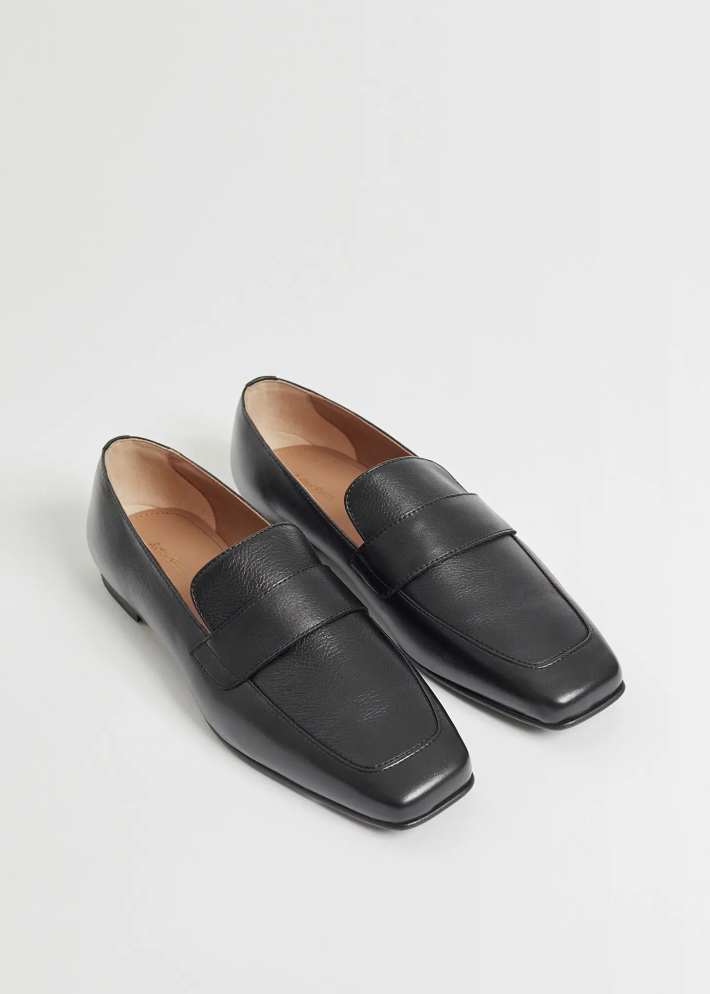 Klassiske Slim Leather Loafers