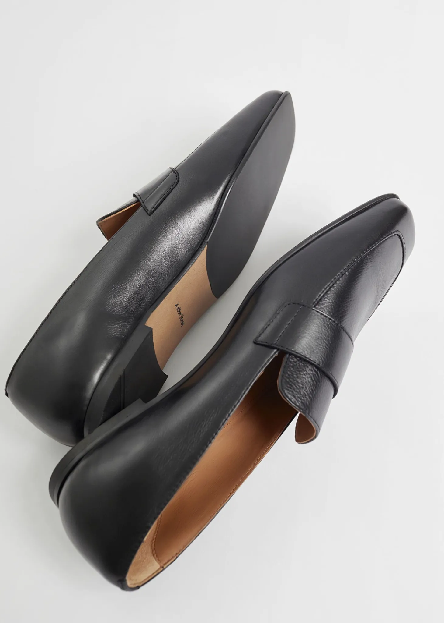 Klassiske Slim Leather Loafers