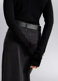 Langermet Topp Med Turtleneck I Ull