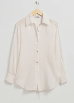 Loose-Fit Back-Tie Detail-Skjørte