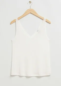 Loose-Fit V-Hals Vest Topp