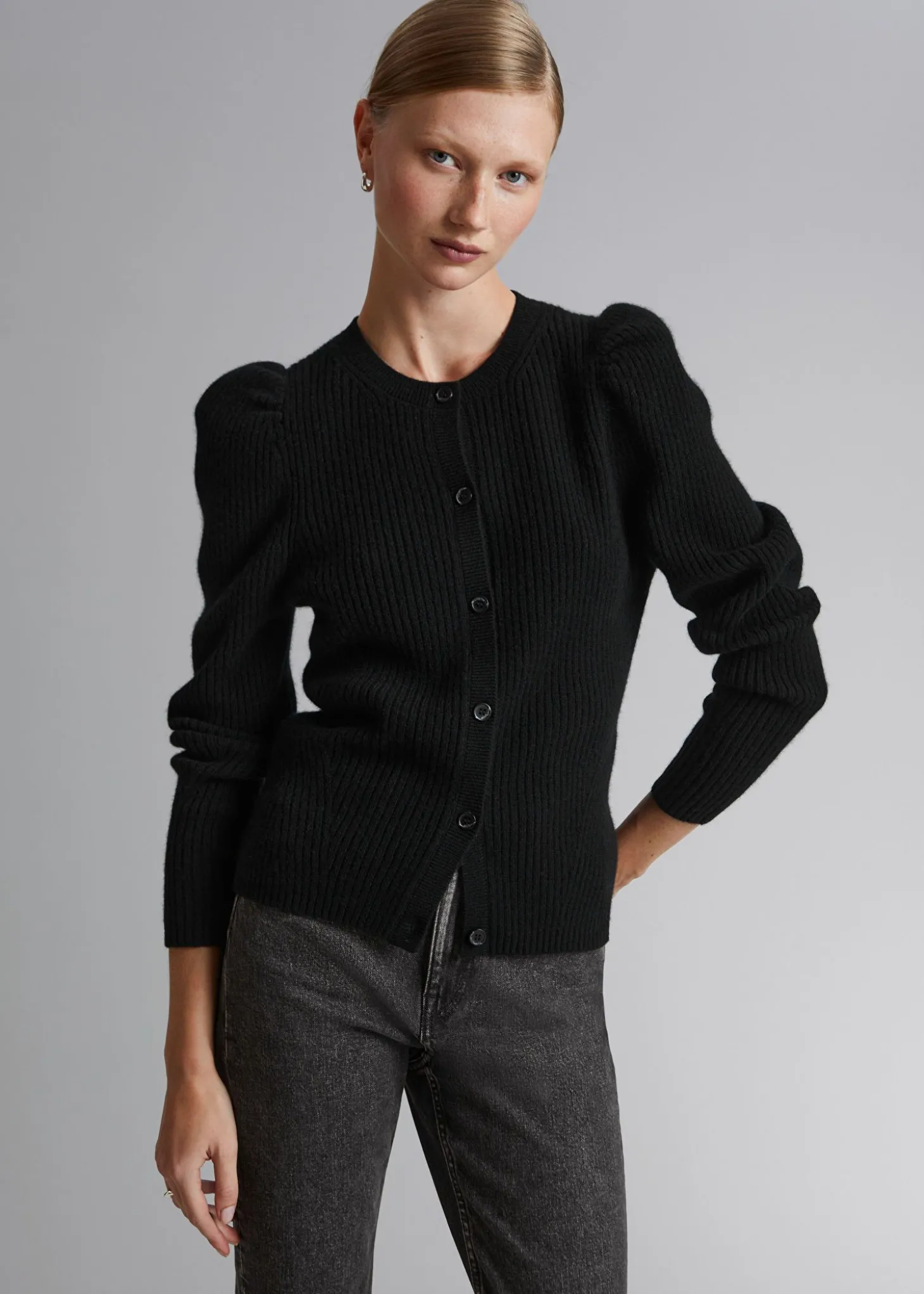 Merino Puffermet Cardigan