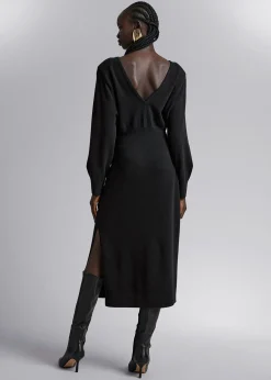 Merino Strikket Midikjole