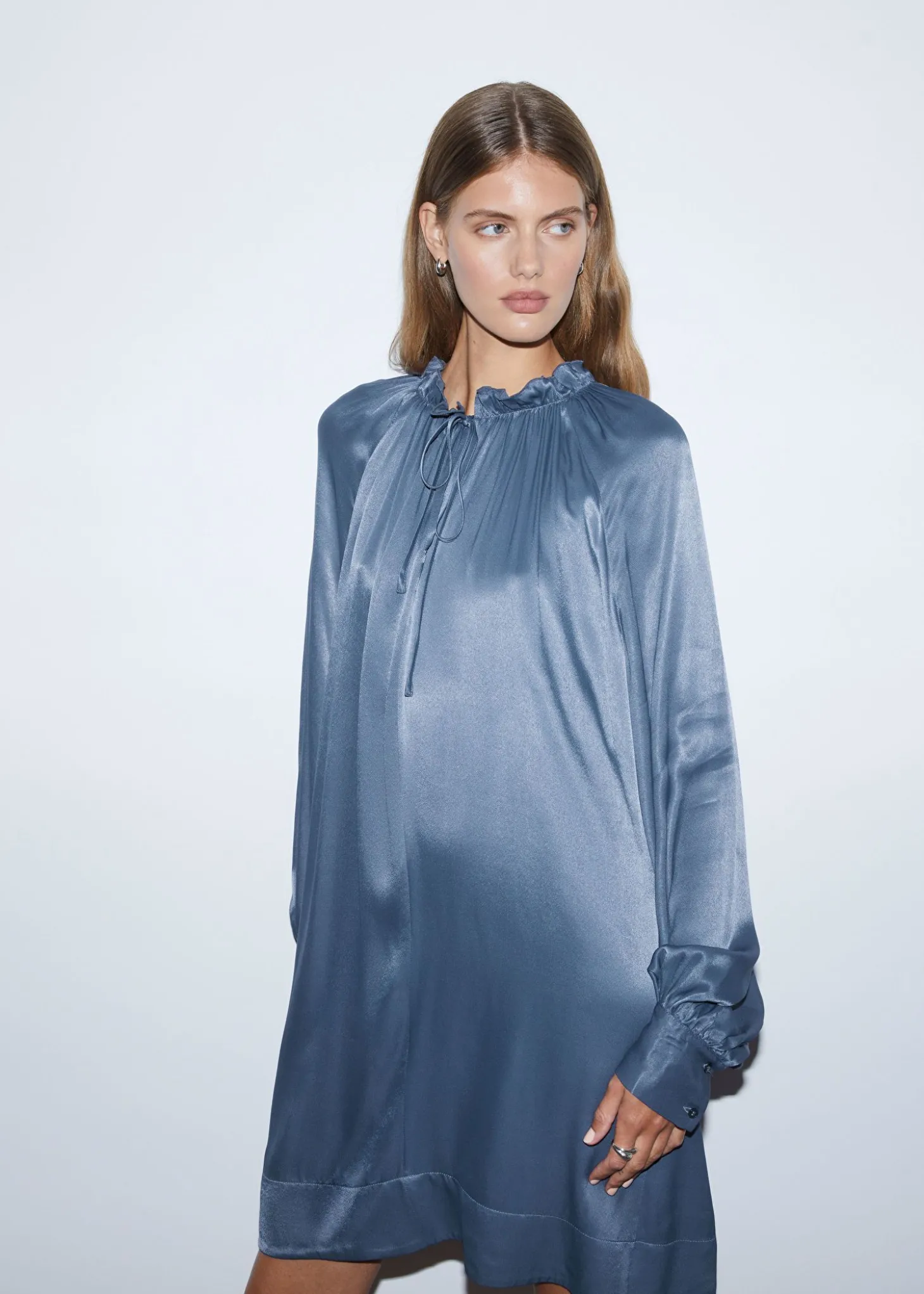 Midi-Kjole Med Slips