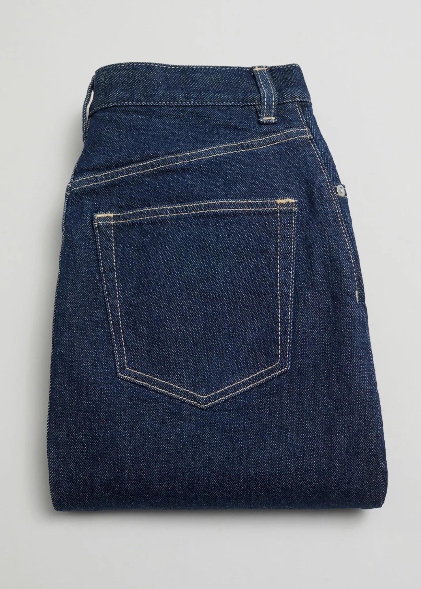 MidiSkjørt I Denim Med 5 Lommer