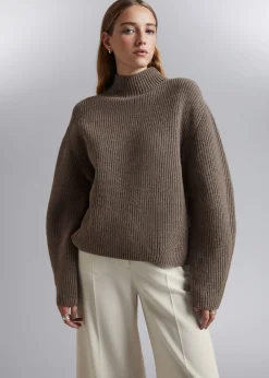 Mock Neck Merino Jumper