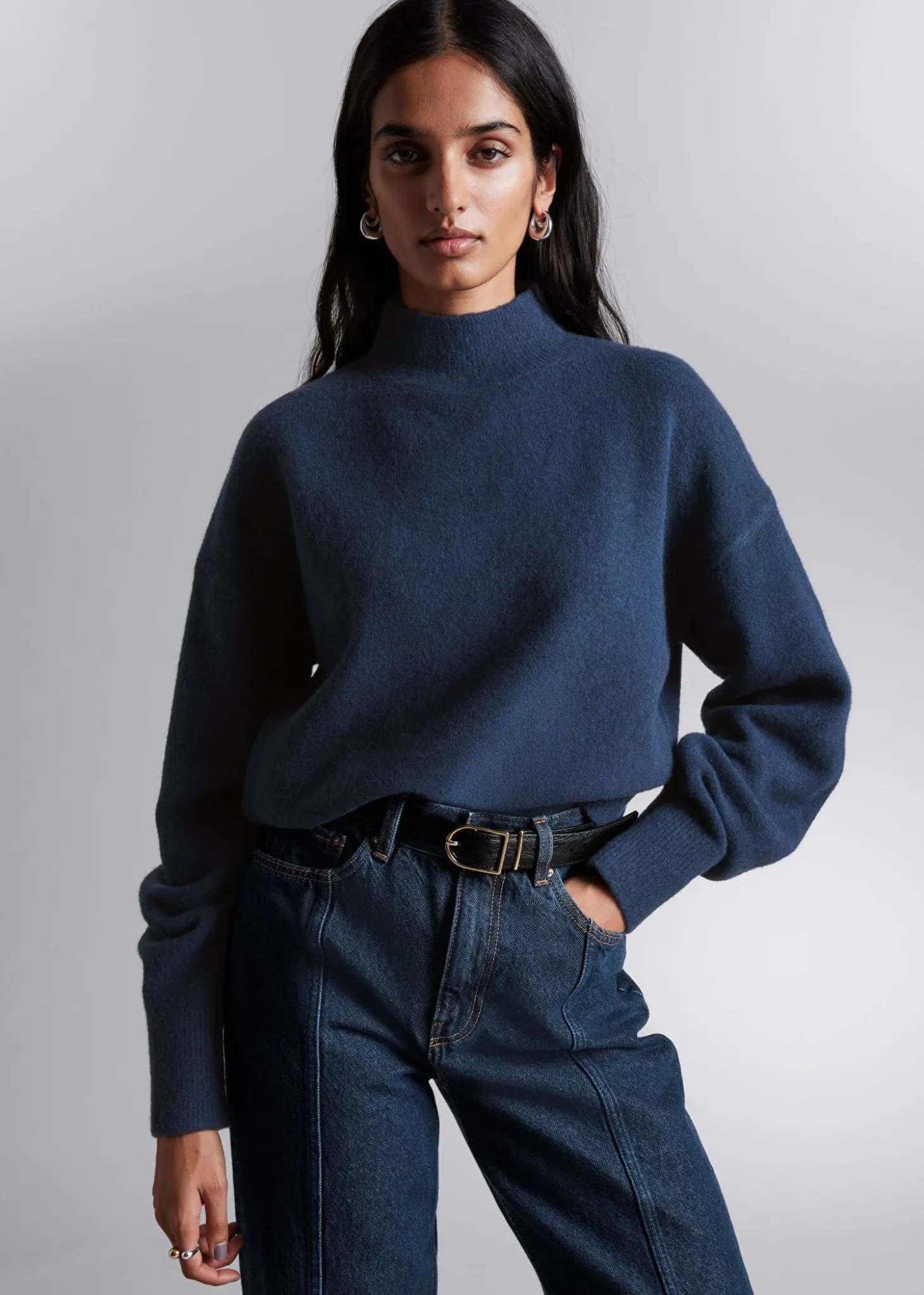 Mock-Neck Genser