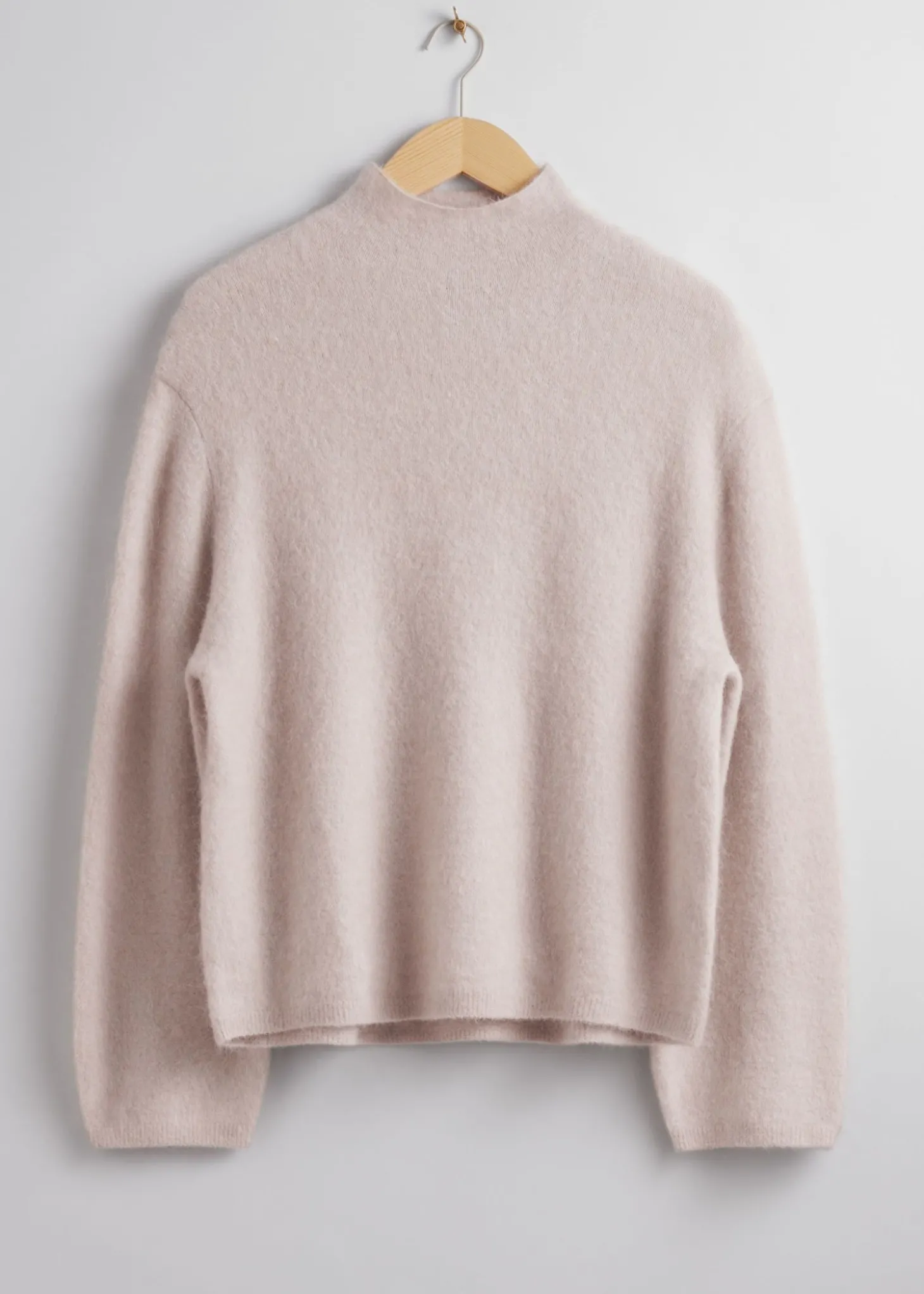 Mock-Neck Strikket Genser