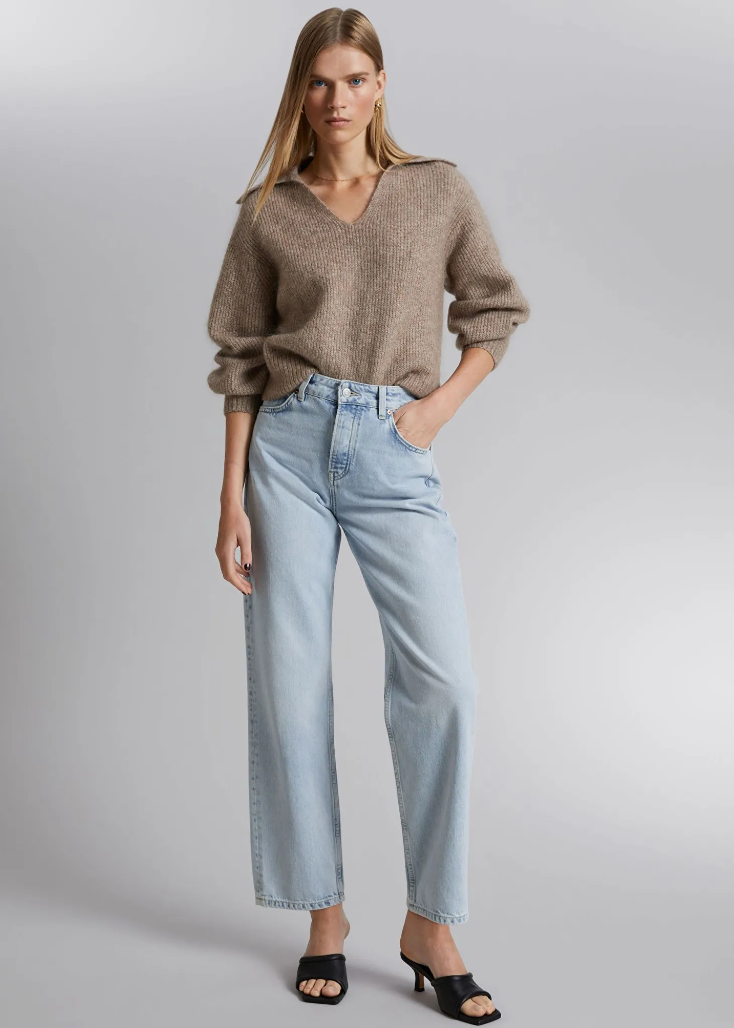 Mohair Strikket Genser