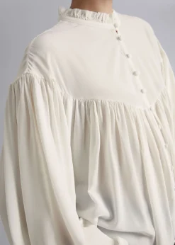 Oversized Frillbluse