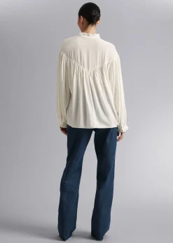 Oversized Frillbluse