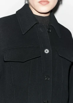 Oversized Jakke I Ullblanding