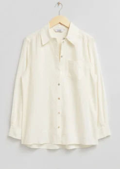 Oversized Patch Pocket Skjørte