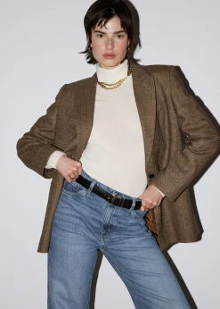 Oversized Pinstripe Blazer