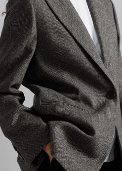 Oversized Pinstripe Blazer