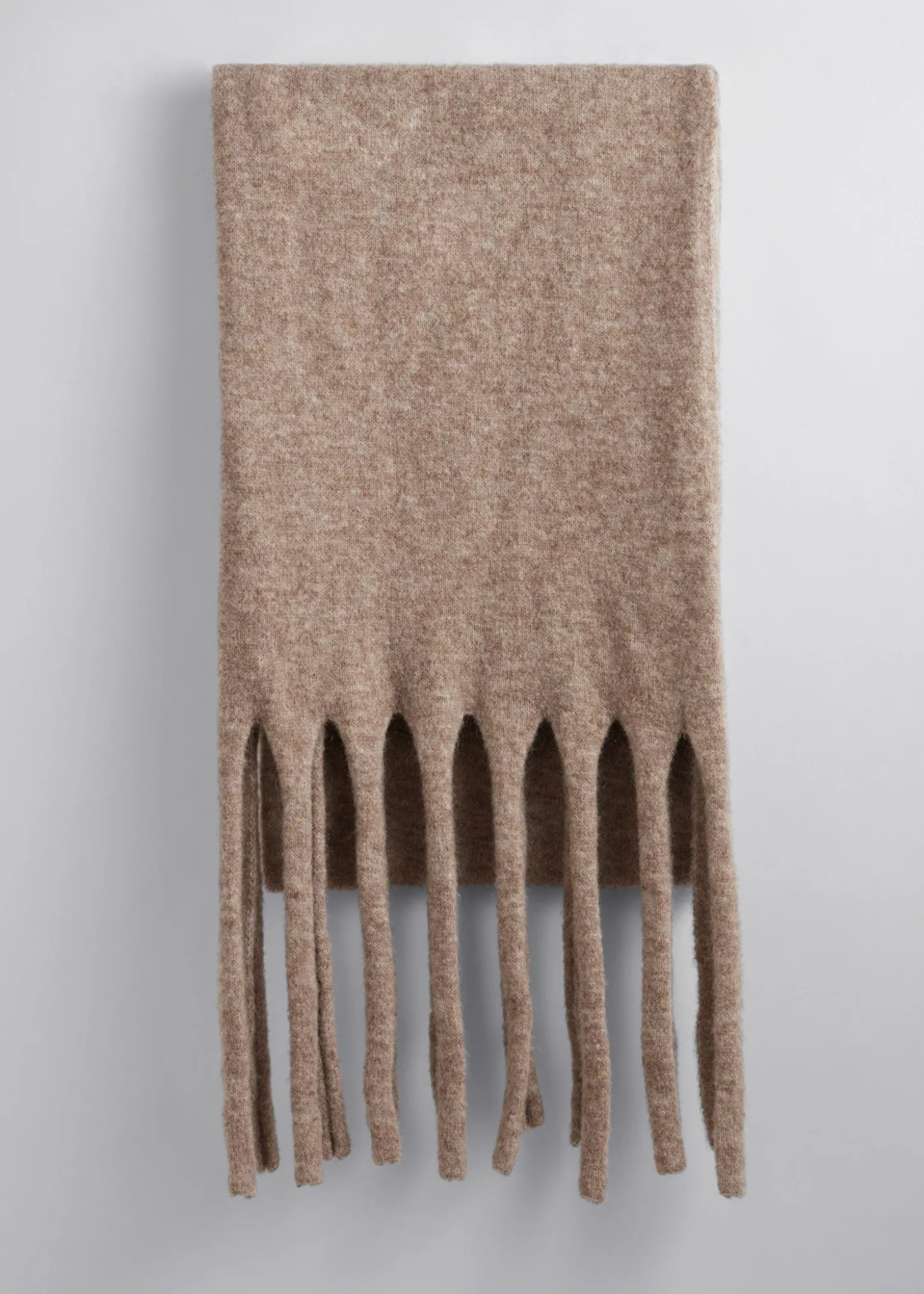 Oversized Skjerf I Ullblanding