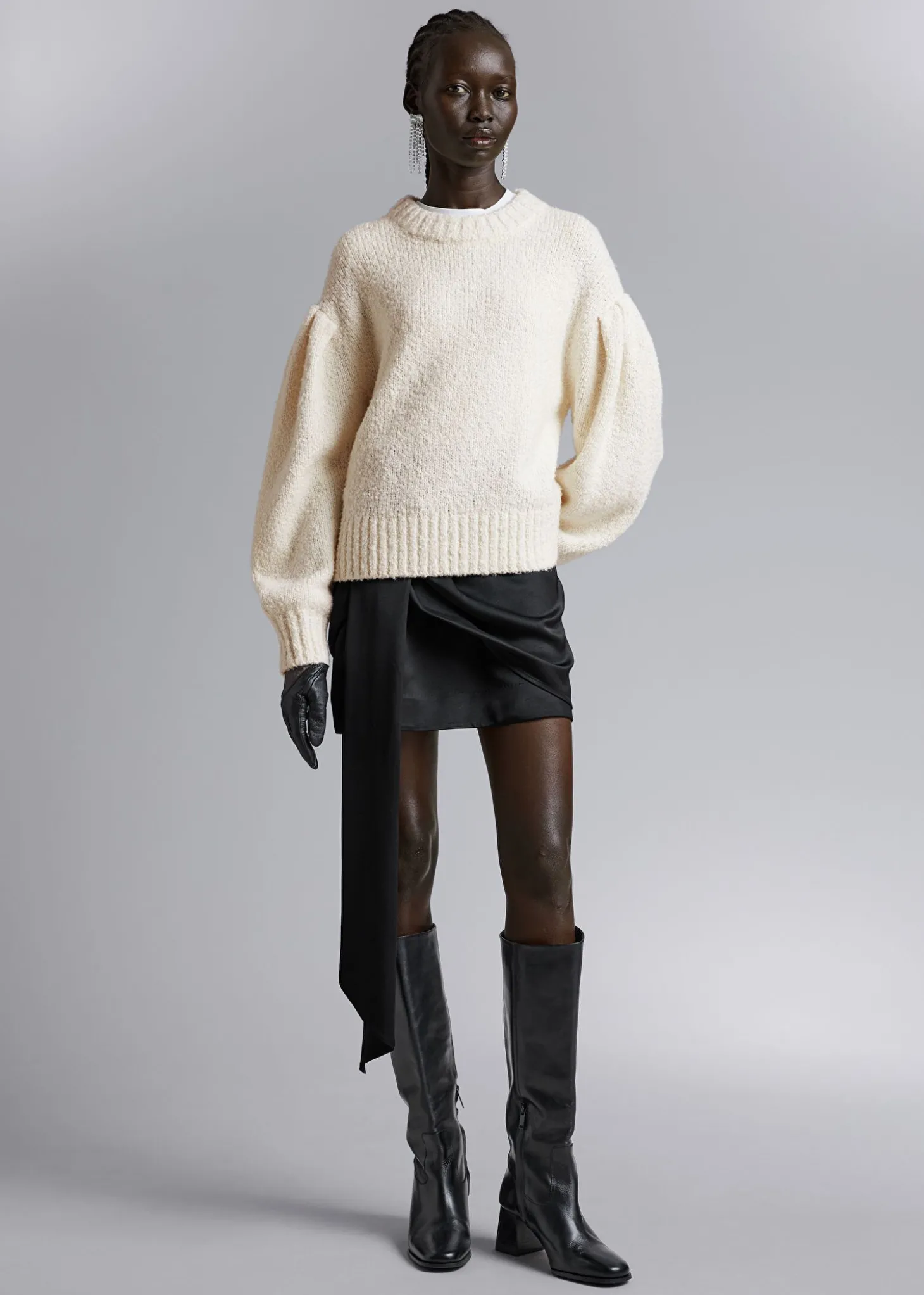 Oversized Strikket Genser