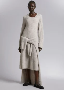 Oversized Strikket Midikjole