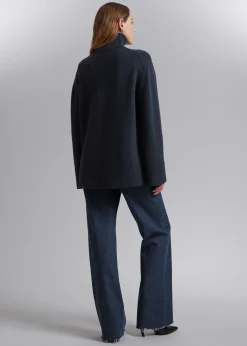 Oversized Turtleneck Merino Genser