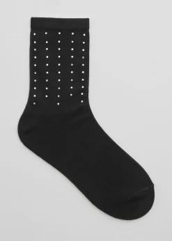 Rhinestone Sokker