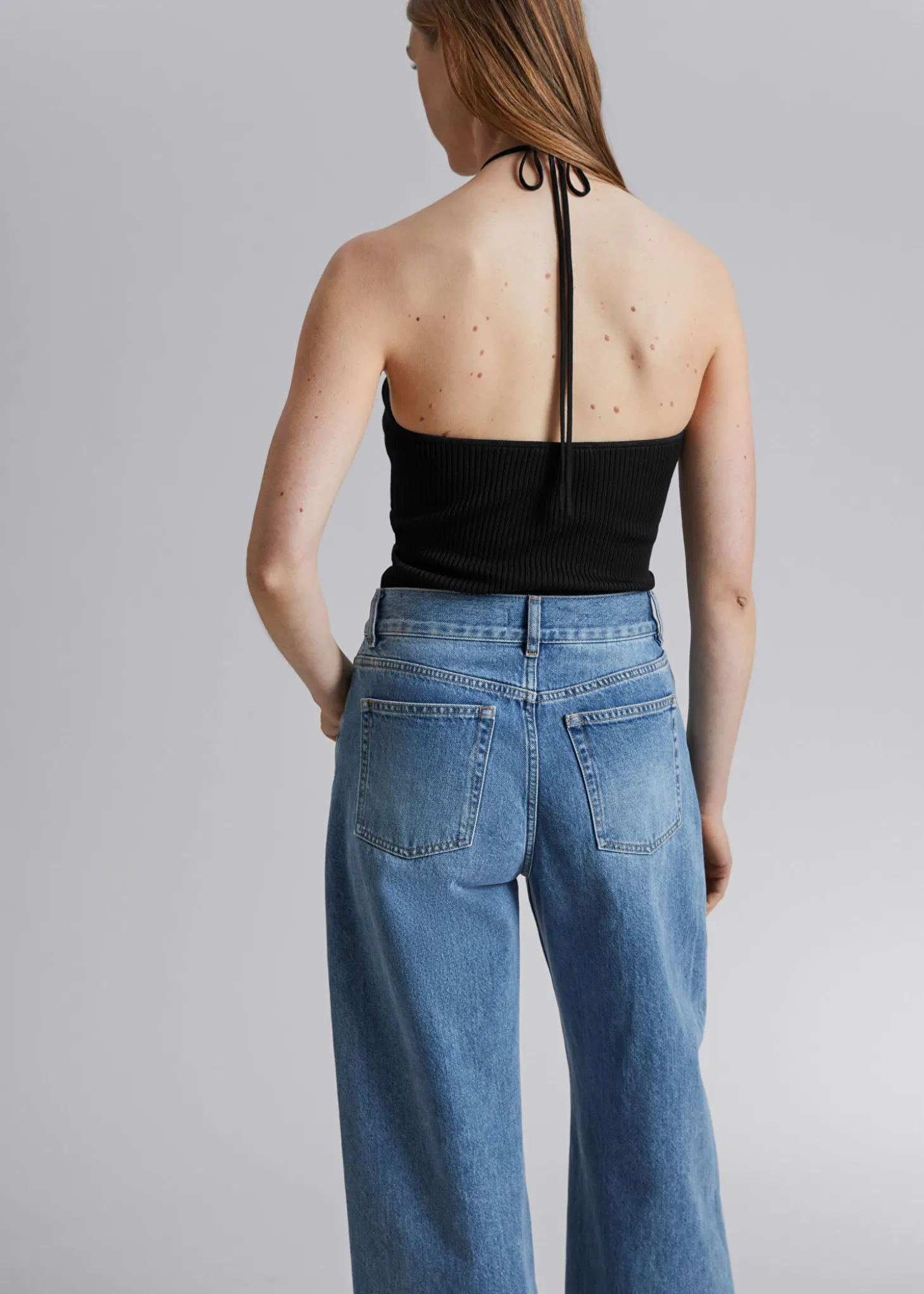 Ribbet Halterneck Bustier Topp