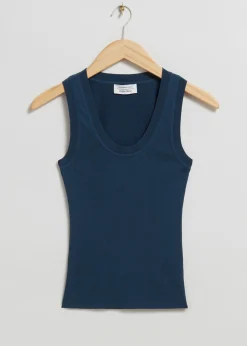 Ribbet Vest Topp