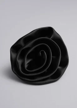 Satin Rose Scrunchie