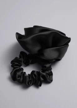 Satin Rose Scrunchie
