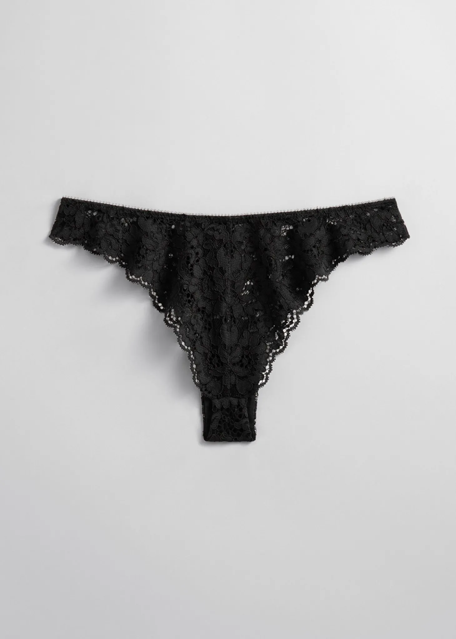 Scalloped Blonde Tanga