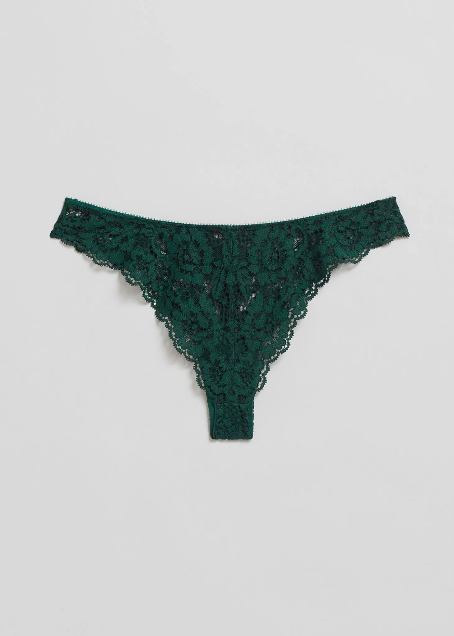 Scalloped Blonde Tanga