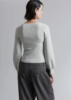 Slim-Fit Myk Strikket Topp