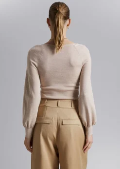 Slim-Fit Myk Strikket Topp