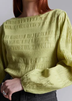 Smocked Bluse