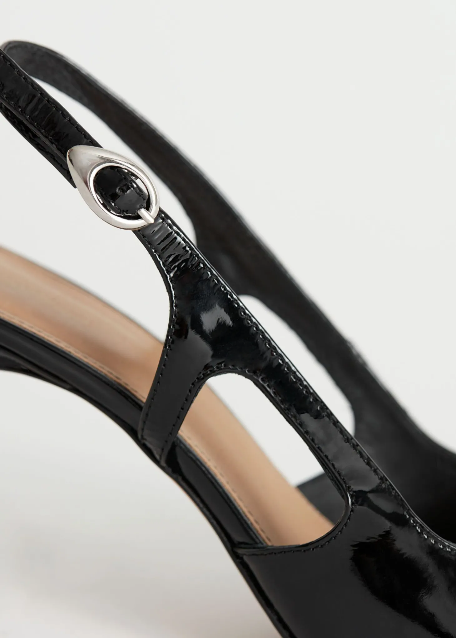 Spiss Slingback Skinn Muldyr