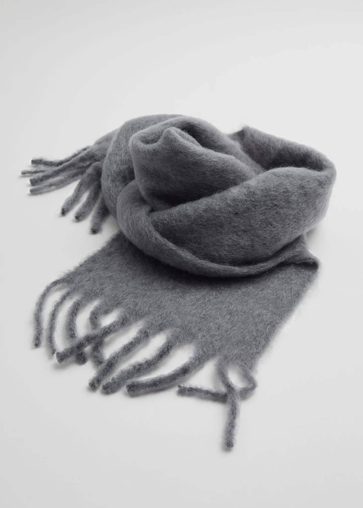 Stort Mohair-Blend Skjerf