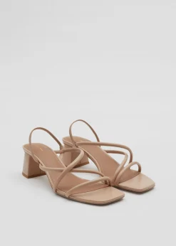 Strappy Blokkhaelsandaler