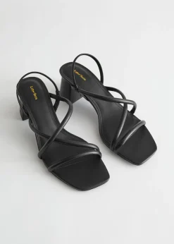Strappy Blokkhaelsandaler