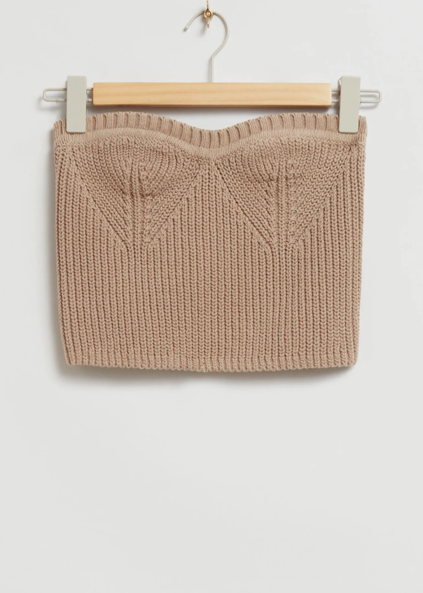 Strikket Bandeau Tube Topp