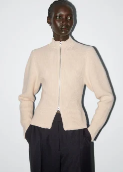 Strikket Cardigan Med Glidelas