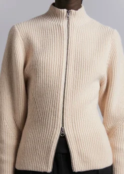 Strikket Cardigan Med Glidelas