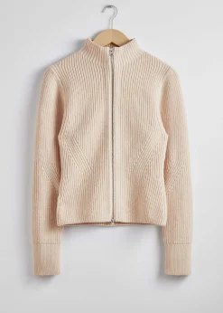 Strikket Cardigan Med Glidelas