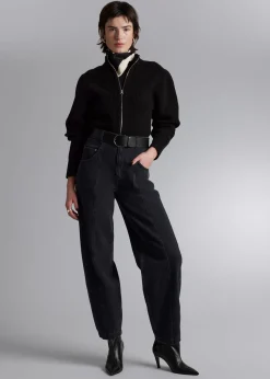 Strikket Cardigan Med Glidelas