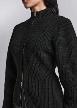 Strikket Cardigan Med Glidelas
