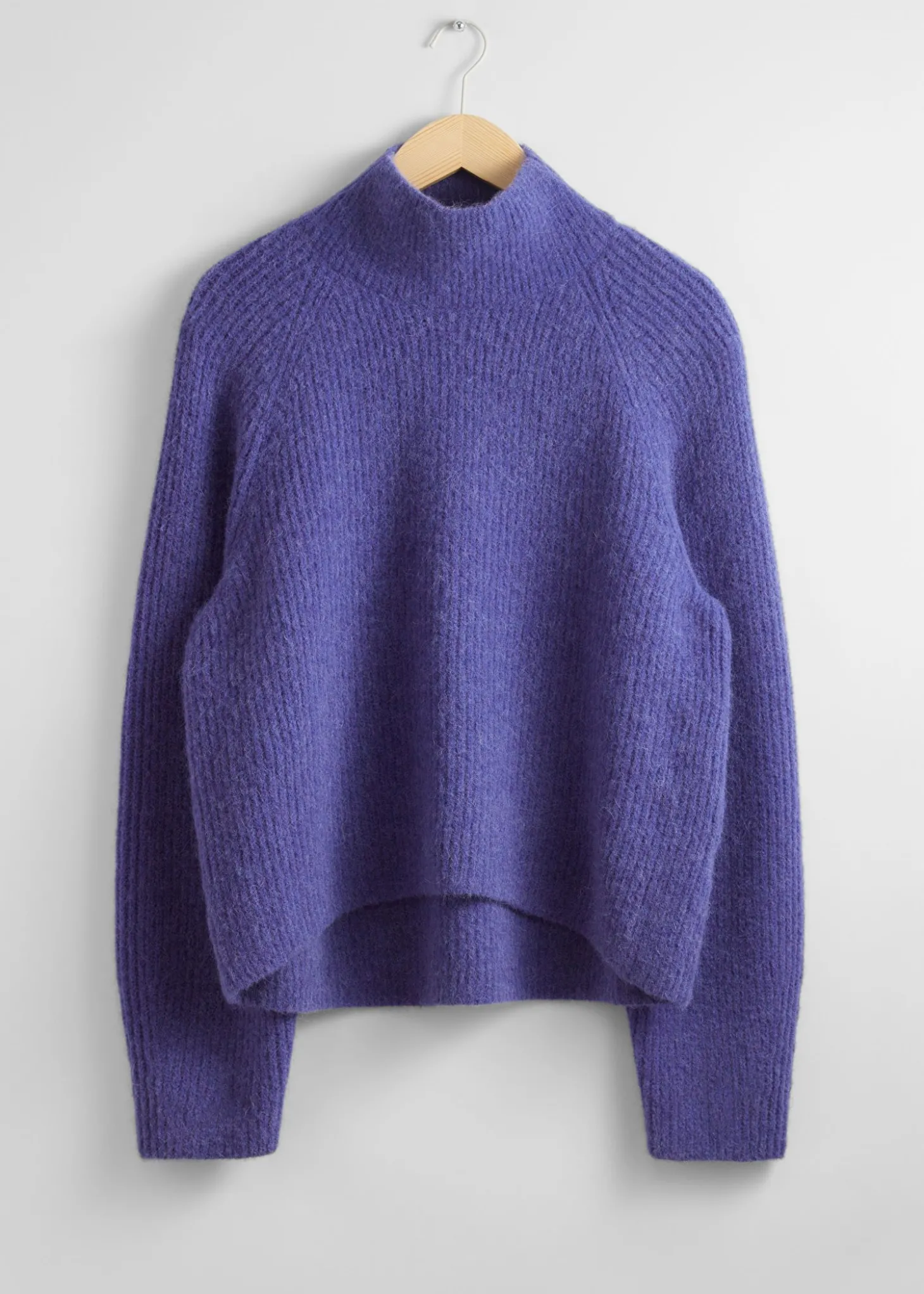 Strikket Mock Neck Jumper