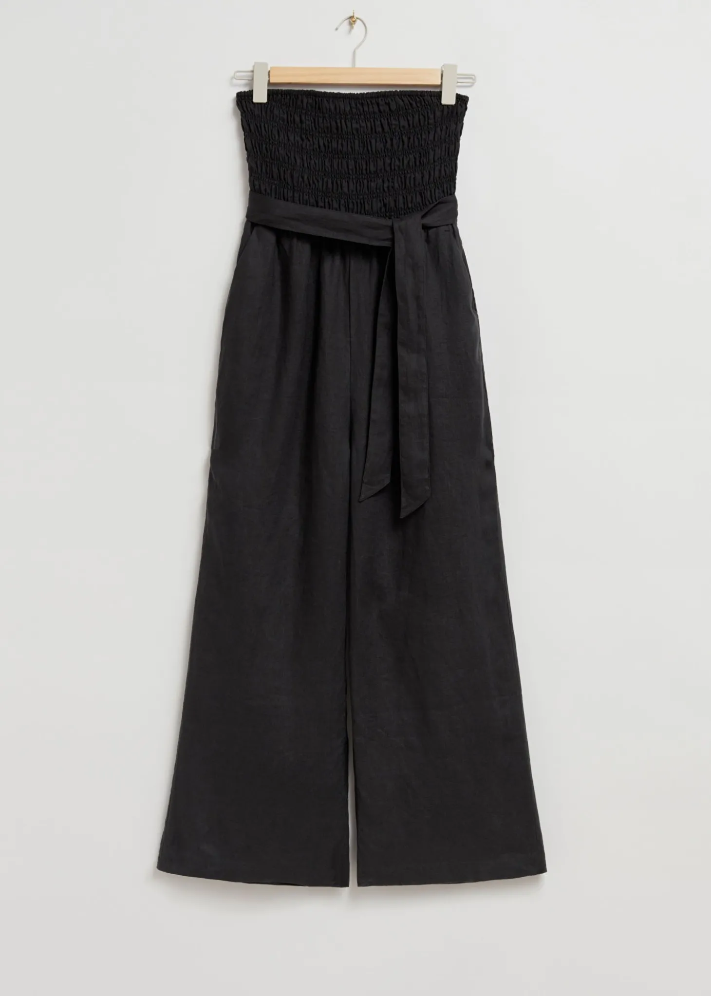 Stroppelos Smocked Bodice Jumpsuit