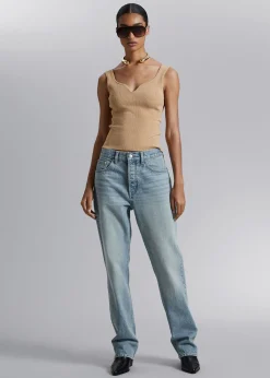 Sweetheart-Neck Tank Top